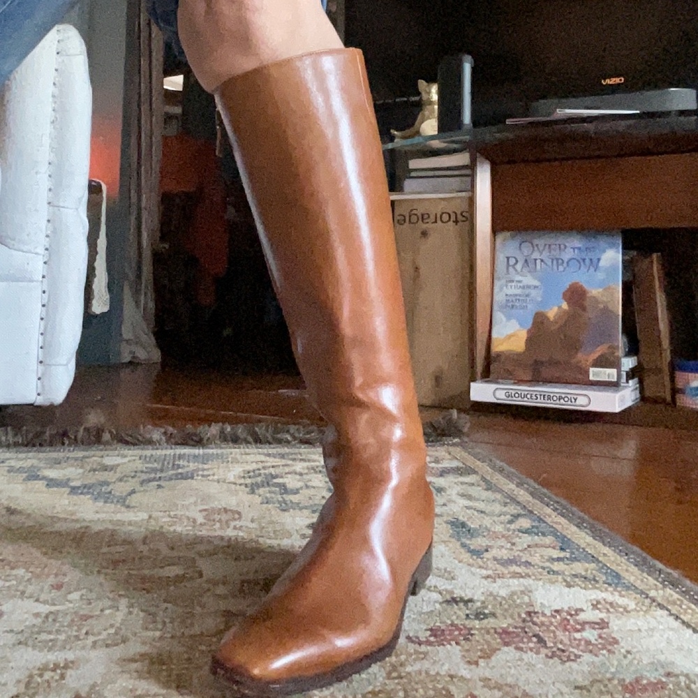 Lambertson Truex British Tan Leather Boots Size 37.5 - Picture 9 of 14
